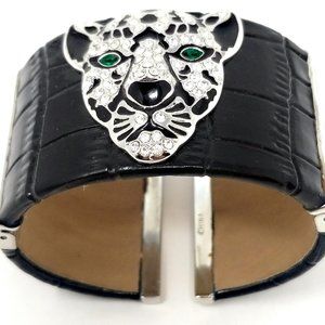 Women's Designer Leather Wrist Cuff Bracelet